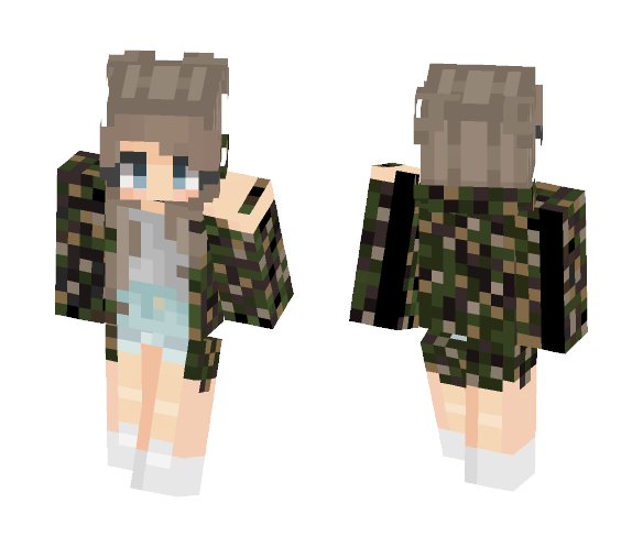 ~Camouflage Girl~ - Female Minecraft Skins - image 1