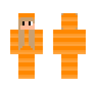 Slither.io Onesie Girl - Orange - Girl Minecraft Skins - image 2