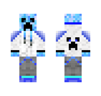 Blue Creeper in creeper vest - Interchangeable Minecraft Skins - image 2