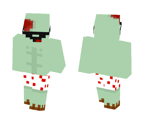 Derp Underwear Zombie - Male Minecraft Skins - image 1