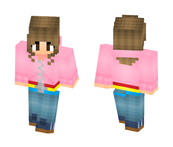-Hermione Granger Pink Hoodie- - Female Minecraft Skins - image 1