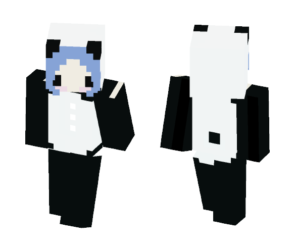 Kawaii Panda Onesie - Kawaii Minecraft Skins - image 1