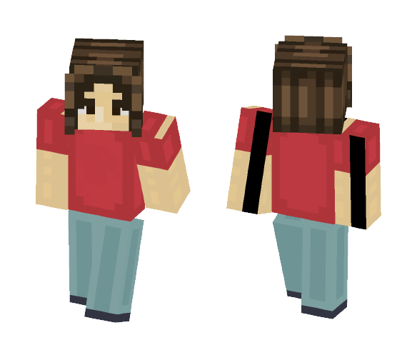 Simple red shirt. (I got bored) - Male Minecraft Skins - image 1