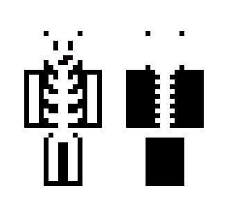 Cute Skeleton - Male Minecraft Skins - image 2