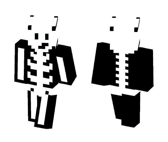 Cute Skeleton - Male Minecraft Skins - image 1