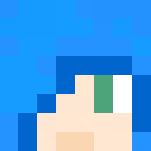 Blue haired girl - Color Haired Girls Minecraft Skins - image 3