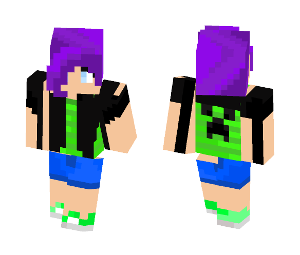 Creeper Girl - Girl Minecraft Skins - image 1