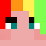 Rainbow Hair Girl - Color Haired Girls Minecraft Skins - image 3