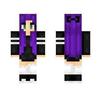 Purple Tomboy-Lovedaye - Female Minecraft Skins - image 2