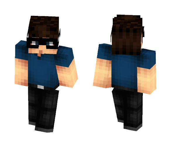 My Old Skin | Huahwi in Blue - Male Minecraft Skins - image 1