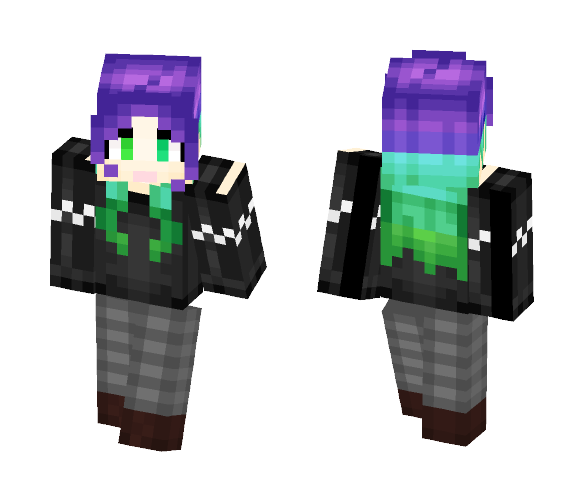 Aurora Borealis - Female Minecraft Skins - image 1