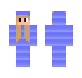 Slither.io Onesie Girl - Blue - Girl Minecraft Skins - image 2