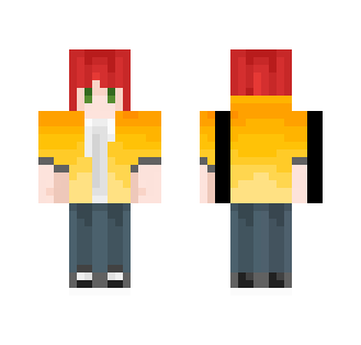 Yellow Hoodie Redhead - Male Minecraft Skins - image 2