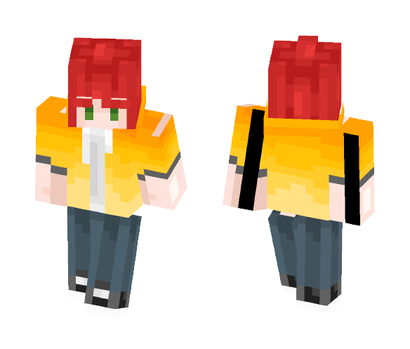 Yellow Hoodie Redhead - Male Minecraft Skins - image 1