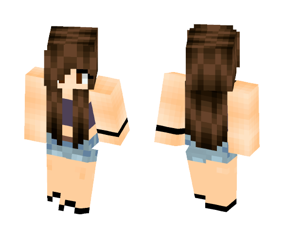 solar_skins//crop-top girl - Girl Minecraft Skins - image 1