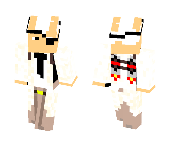 Dr. Langer From Regular Show - Male Minecraft Skins - image 1