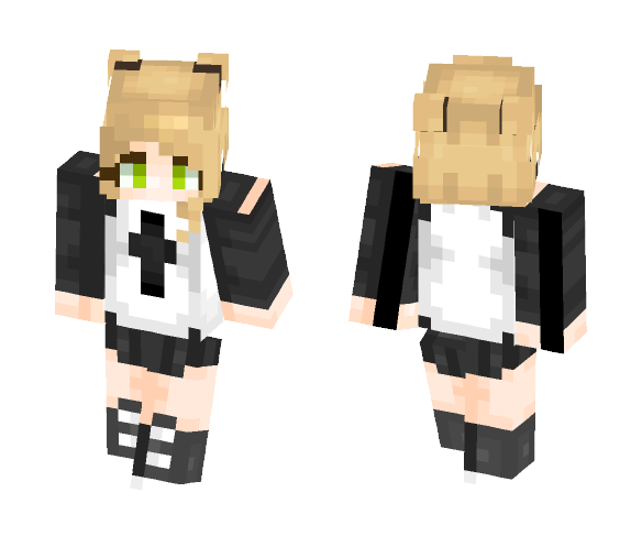 Sweater and Hair Buns ^^ - Female Minecraft Skins - image 1