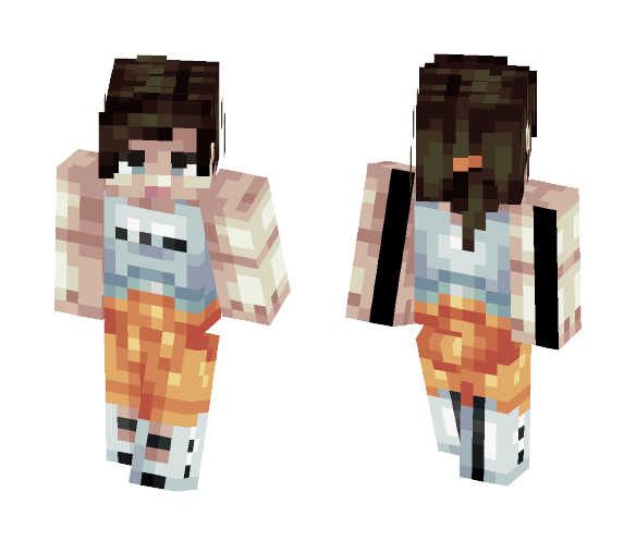 Portal 2 // Chell - Female Minecraft Skins - image 1