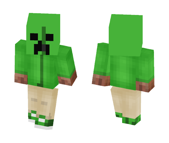Creeper Hoodie - Male Minecraft Skins - image 1