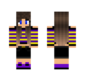 Purple and Yellow Girl - Girl Minecraft Skins - image 2