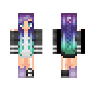 Purple Hair - Female Minecraft Skins - image 2
