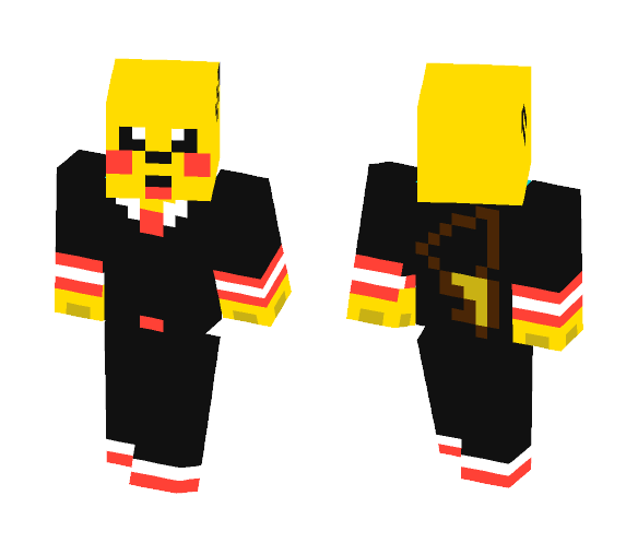 Pikachu in a Suit - Male Minecraft Skins - image 1