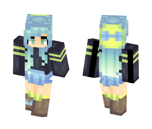 Neon Lights [ST] - Female Minecraft Skins - image 1
