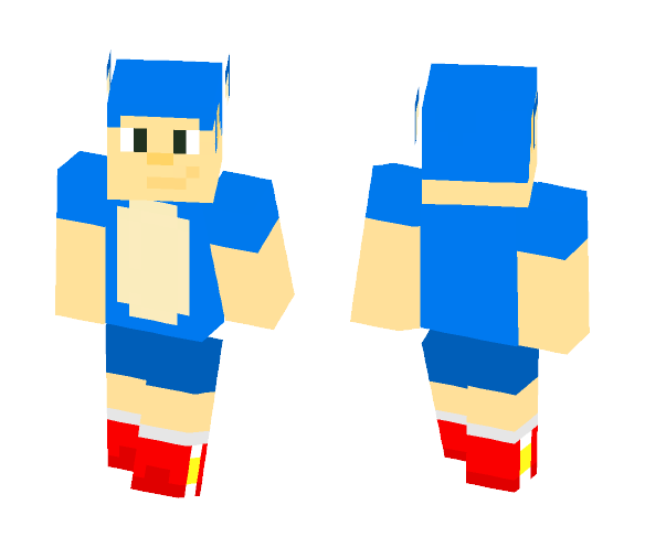 Human Sonic the Hedgehog - Male Minecraft Skins - image 1