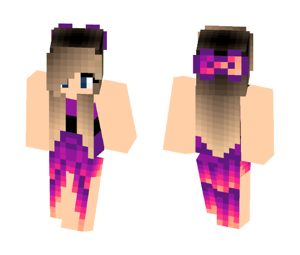 Sunset dress girl - Girl Minecraft Skins - image 1