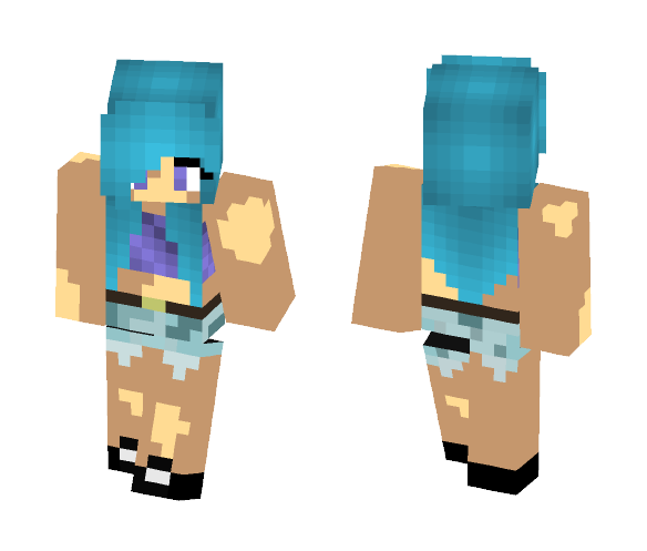 Recked girl - Girl Minecraft Skins - image 1