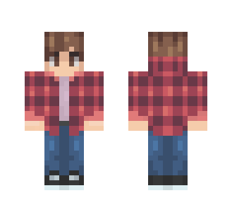 Canadian Teen - Red flannel idek - Male Minecraft Skins - image 2