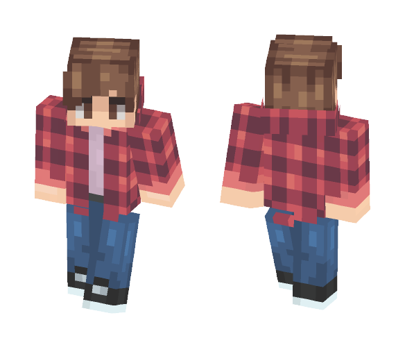 Canadian Teen - Red flannel idek - Male Minecraft Skins - image 1