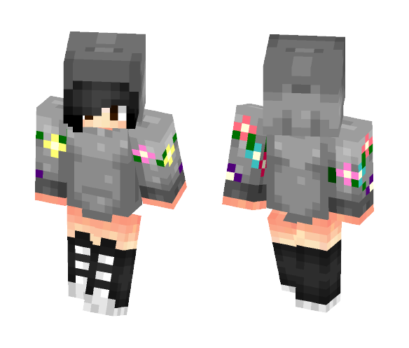 KaWarrior ~ Me with a hoodie - Female Minecraft Skins - image 1