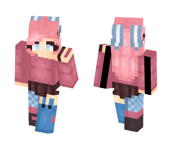 Blue Bunny - Female Minecraft Skins - image 1