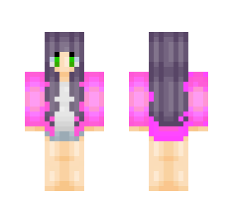 Cute Girl With Pink Top - Cute Girls Minecraft Skins - image 2