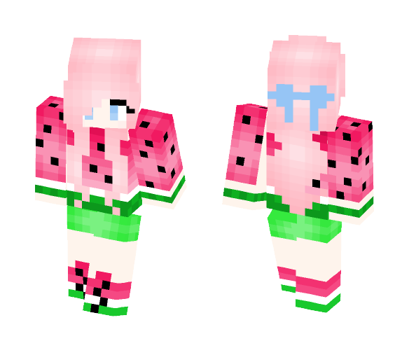 Watermelon Girl - Girl Minecraft Skins - image 1