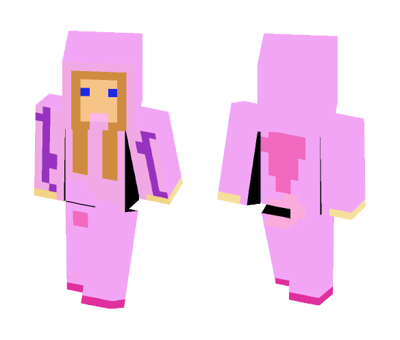 Pink&Purple Girl - Girl Minecraft Skins - image 1