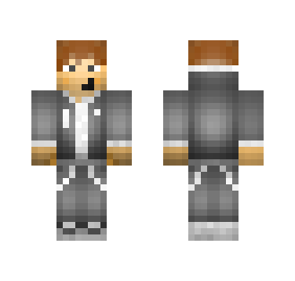 Grey Hoodie - Boy Editon - Boy Minecraft Skins - image 2
