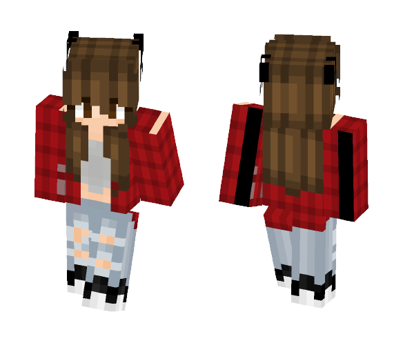 flannel girl☼ - Female Minecraft Skins - image 1