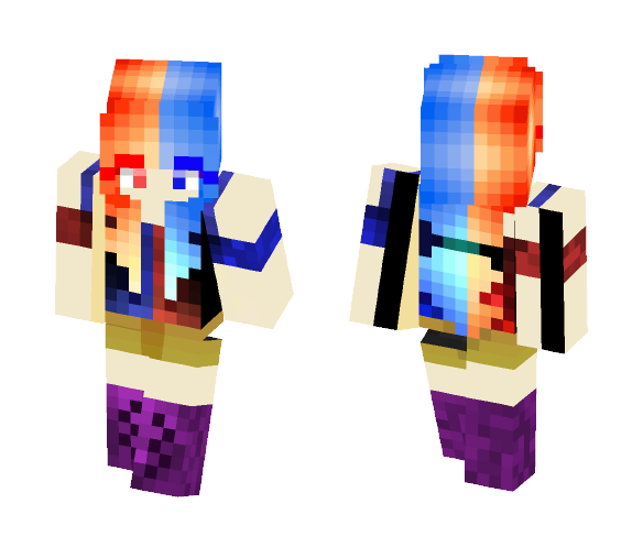 Fire and Ice (2) - Female Minecraft Skins - image 1