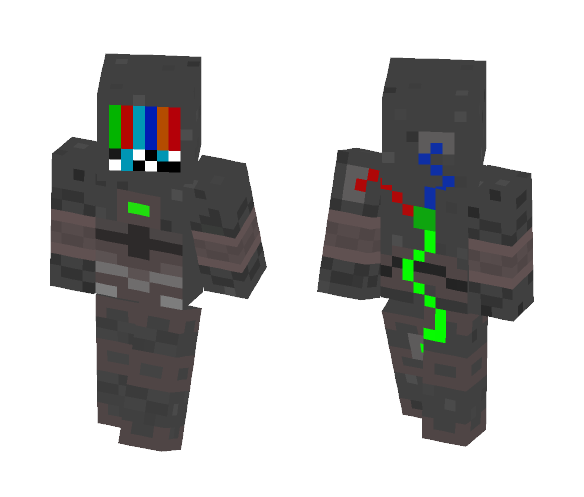 rainbow face - Male Minecraft Skins - image 1