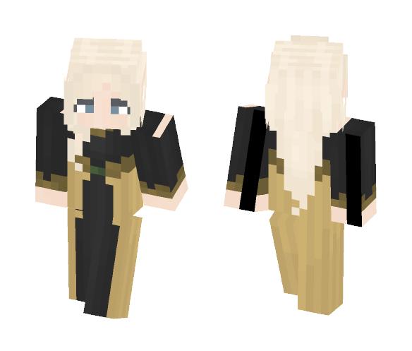 Golden Elfess [LoTC] - Female Minecraft Skins - image 1