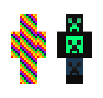 rainbows and creepers - Male Minecraft Skins - image 2