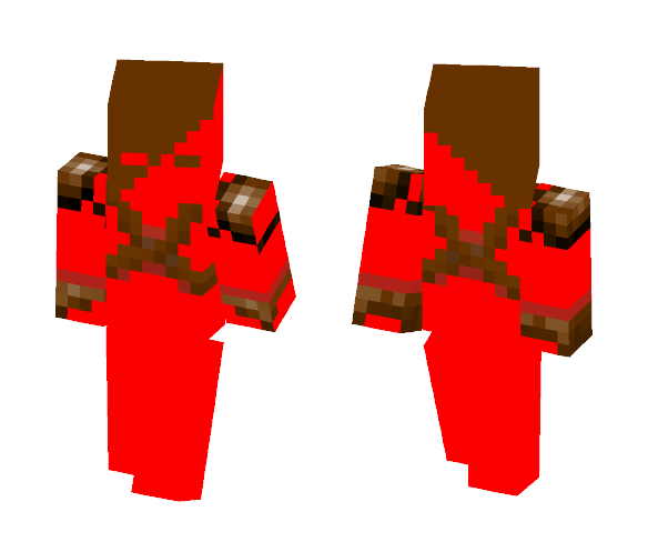 red and brown ninja guy - Male Minecraft Skins - image 1