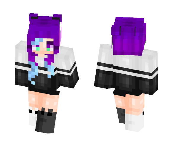 ✿ Blue Highlights ★ - Female Minecraft Skins - image 1