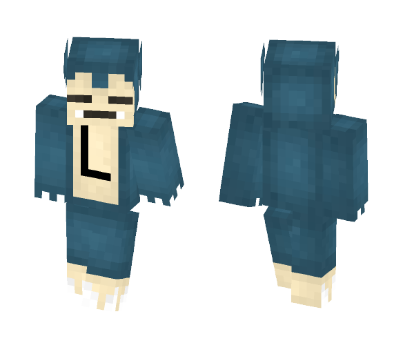 Snorlax With an L - Interchangeable Minecraft Skins - image 1