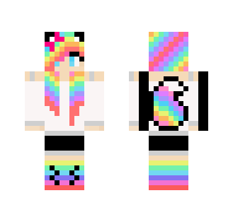 Rainbow Fox/Wolf - Female Minecraft Skins - image 2