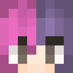 Adidas Half pink half purple girl - Girl Minecraft Skins - image 3
