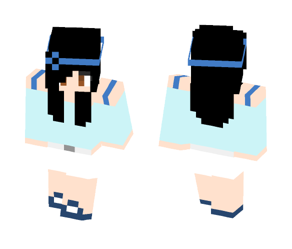 Blue is the new thang - Female Minecraft Skins - image 1