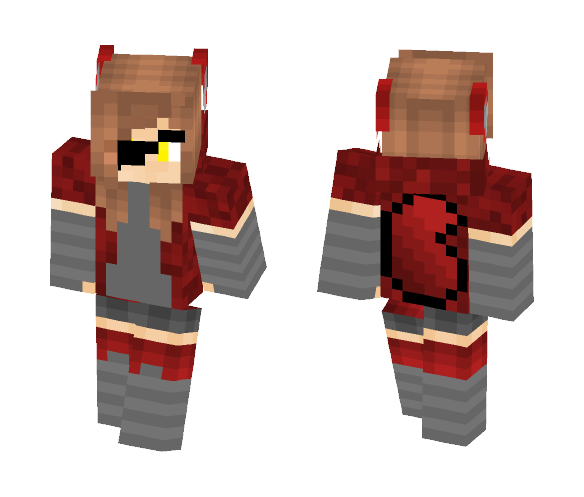 Fnaf Foxy girl - Girl Minecraft Skins - image 1
